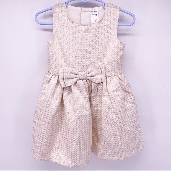 Carter’s Gold Infants Holiday Dress Size 18 Months - Picture 1 of 6